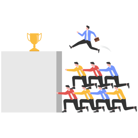 Business team with creative thinking  Illustration