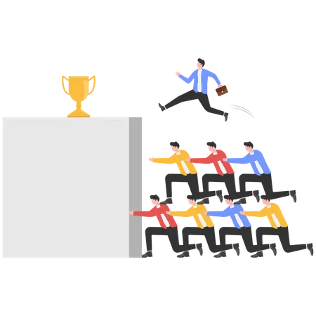 Business team with creative thinking  Illustration