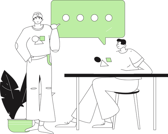 Business team working together  Illustration