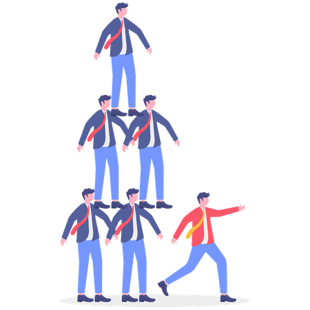 Business team working together  Illustration