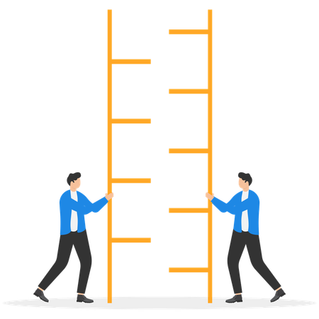 Business team working together  Illustration