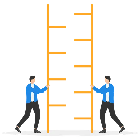 Business team working together  Illustration