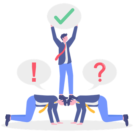 Business team working together  Illustration
