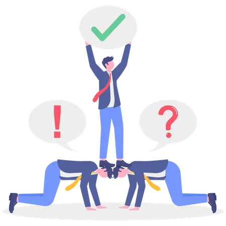 Business team working together  Illustration
