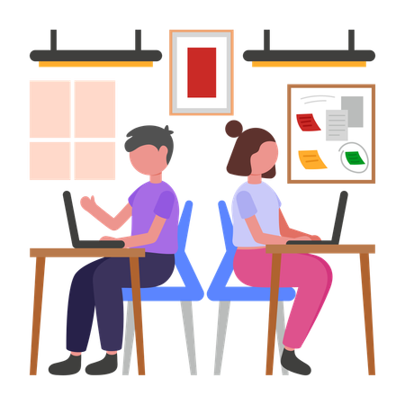 Business team Working together  Illustration