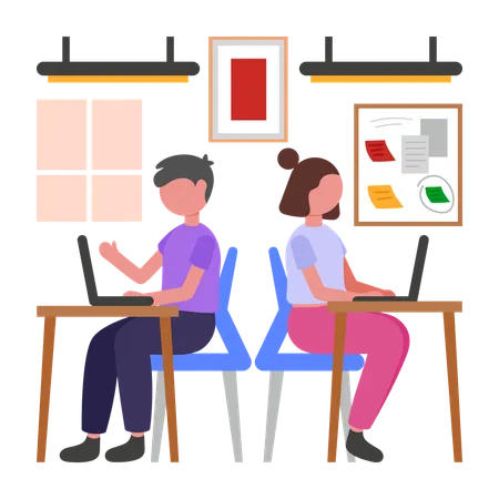Business team Working together  Illustration