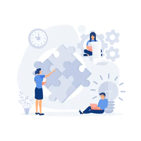 Business Teamwork  Illustration