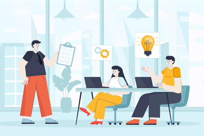 Business Teamwork Illustration