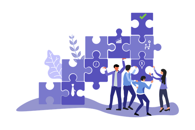 Business Teamwork  Illustration