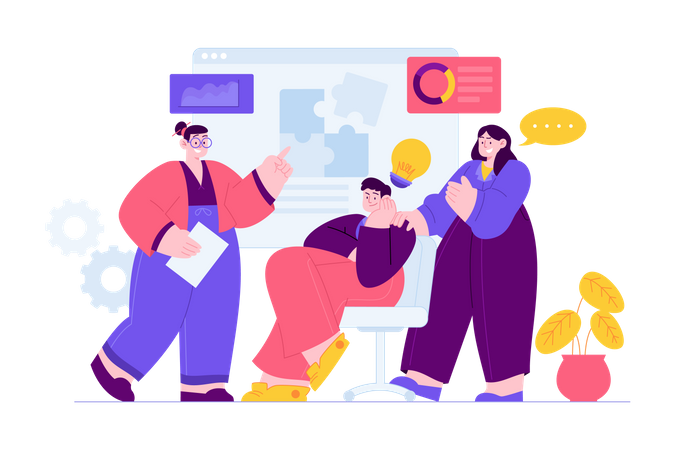 Business teamwork Illustration