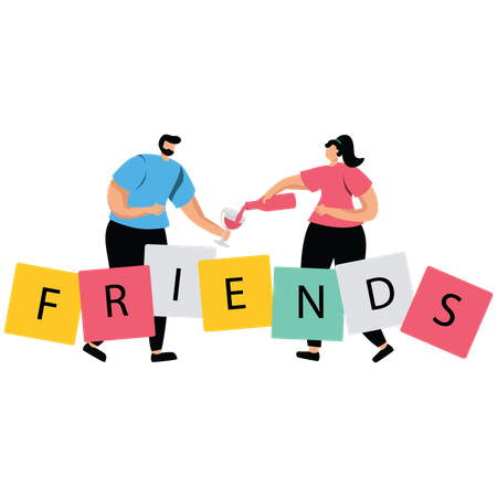 Business teamwork and Friendship  Illustration