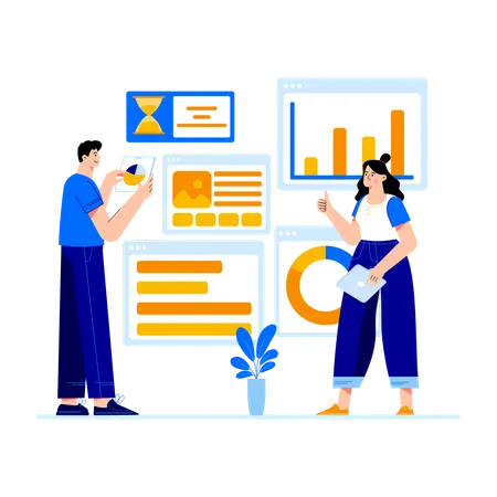 Business Teamwork  Illustration