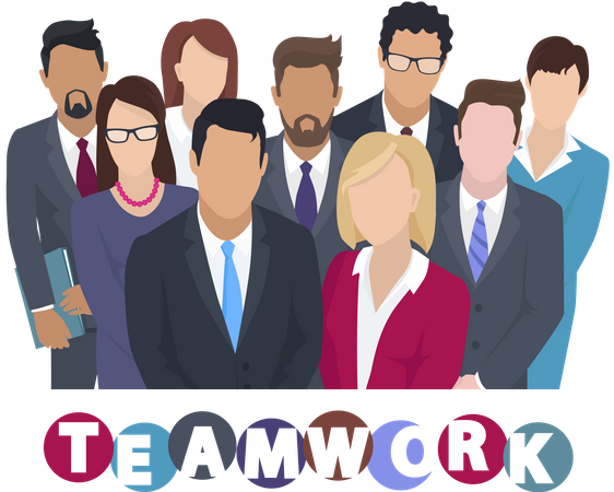 Business Teamwork  Illustration