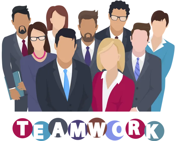 Business Teamwork  Illustration