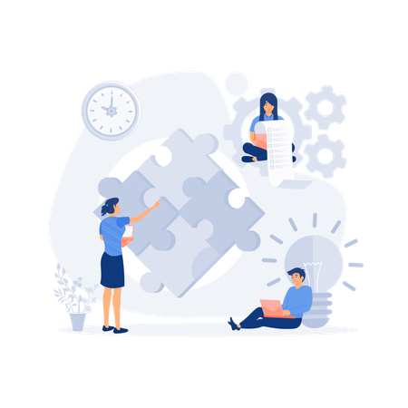 Business Teamwork  Illustration