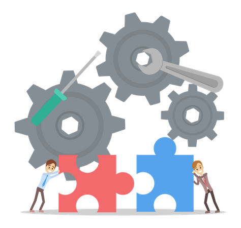 Business teamwork  Illustration