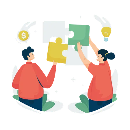 Business teamwork  Illustration