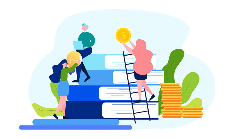 Business teamwork  Illustration