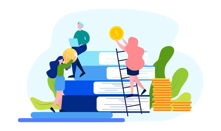 Business teamwork  Illustration