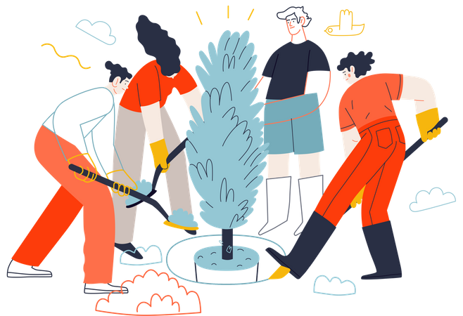 Business teamwork  Illustration