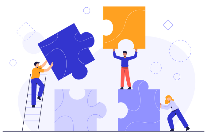 Business teamwork  Illustration