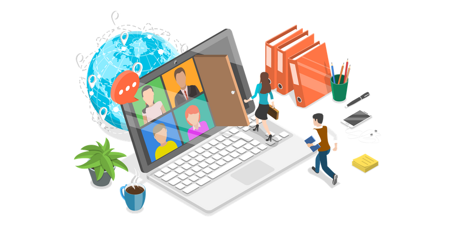 Business Teamwork  Illustration