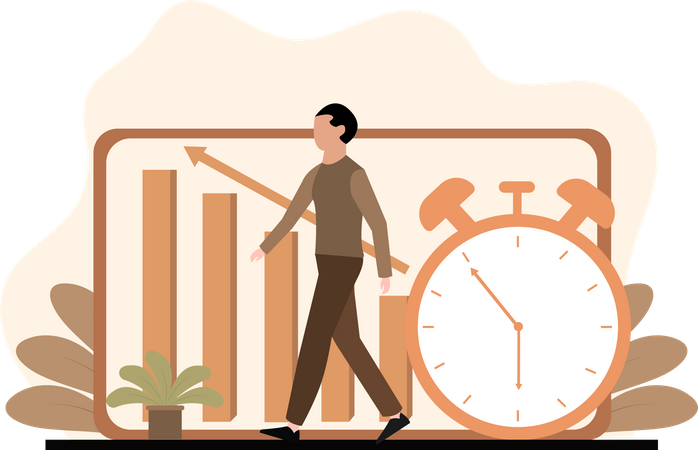 Business time analysis  Illustration
