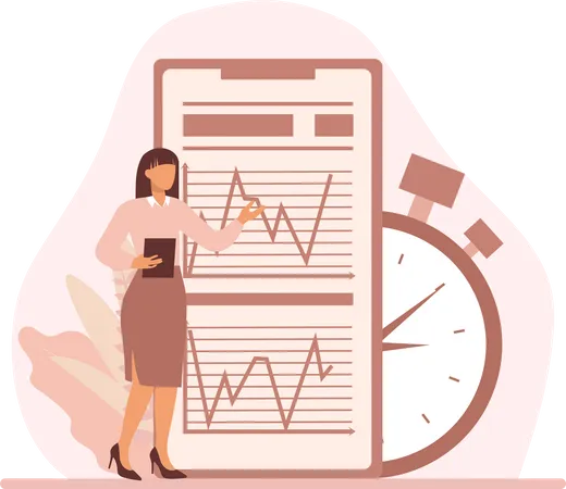 Business time analysis  Illustration