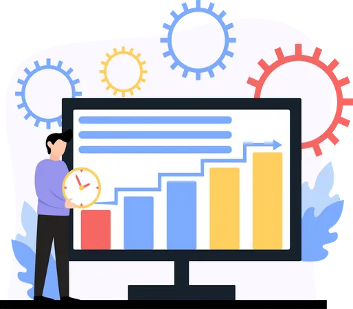 Business time analysis  Illustration