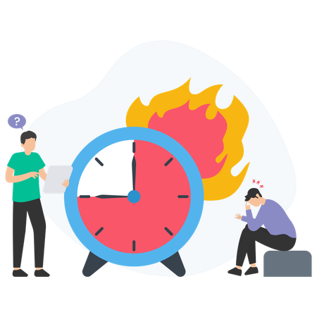 Business Time deadline  Illustration