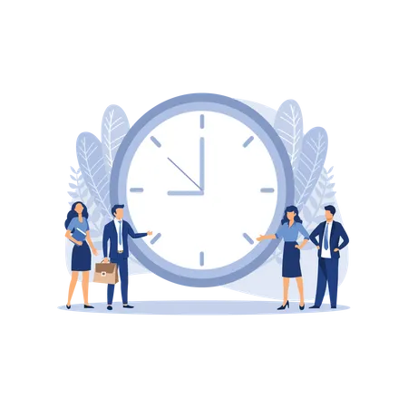 Business time management  Illustration