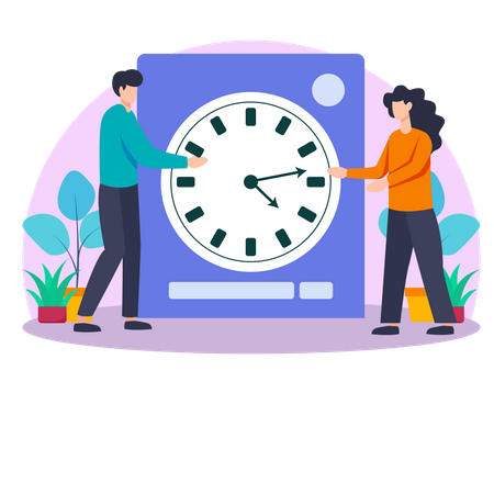 Business Time Management  Illustration