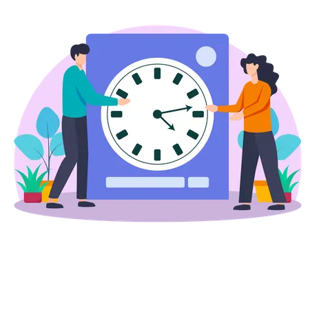 Business Time Management  Illustration