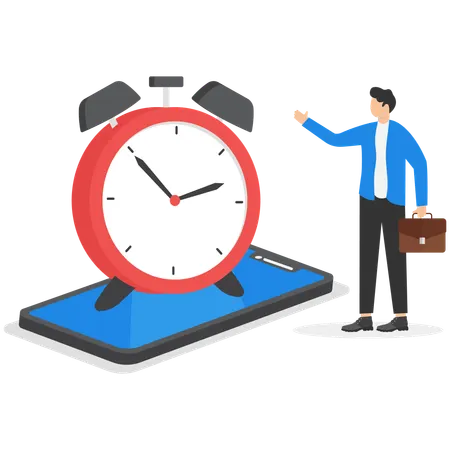 Business time management  Illustration