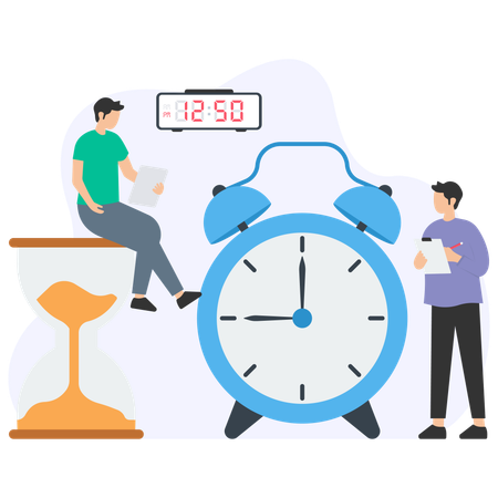 Business Time Management team  Illustration