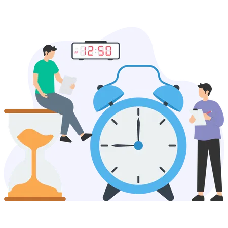 Business Time Management team  Illustration