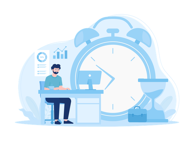 Business timing  Illustration