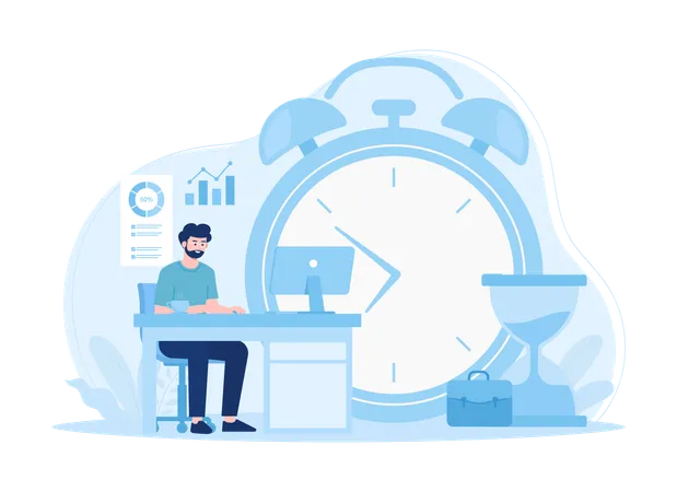 Business timing  Illustration