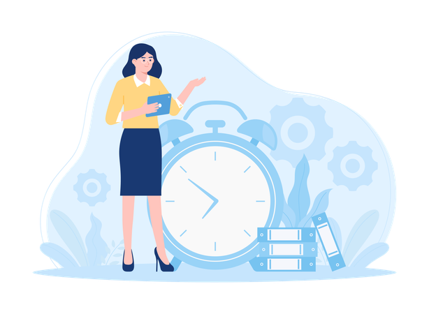 Business timing  Illustration