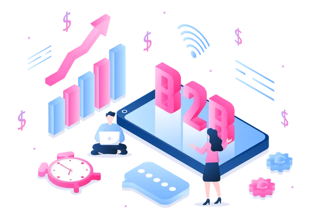 Business to Business Analysis  Illustration