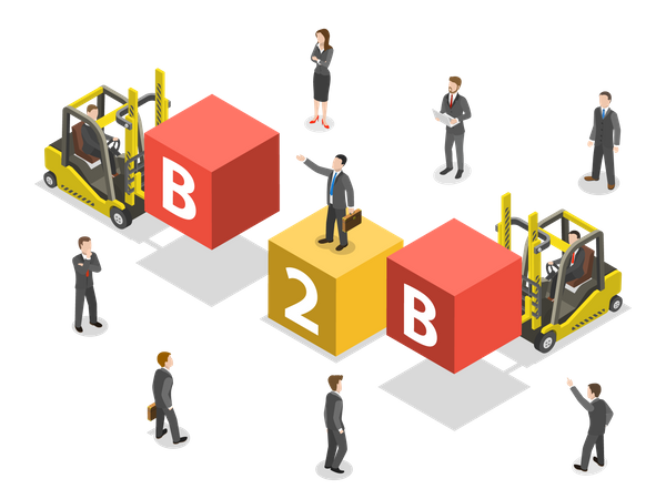 Business to business  Illustration