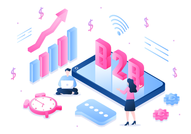 Business-to-Business-Analyse  Illustration