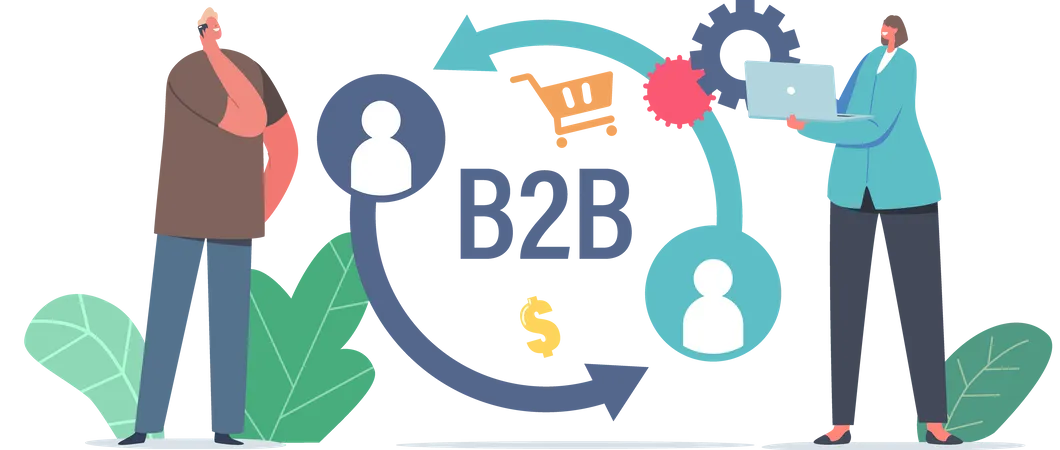 Business-to-Business-Marketingstrategie  Illustration