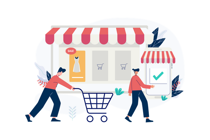 Business to consumer  Illustration