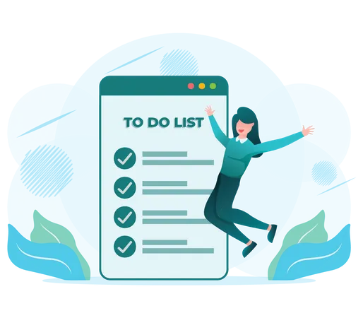 Business To do List  Illustration