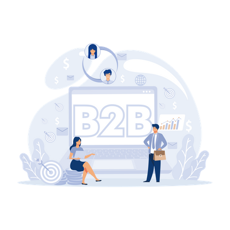 Business To Business  Illustration