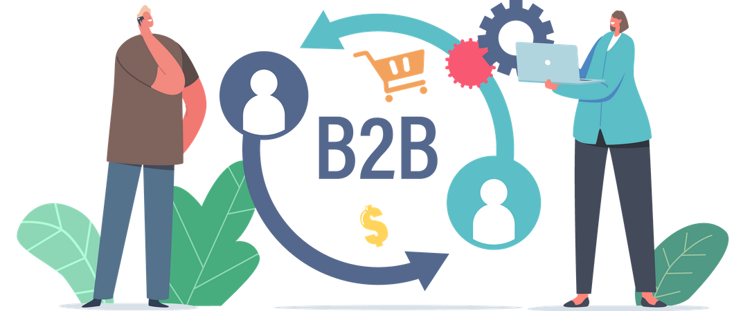 Business to Business Marketing Strategy  Illustration