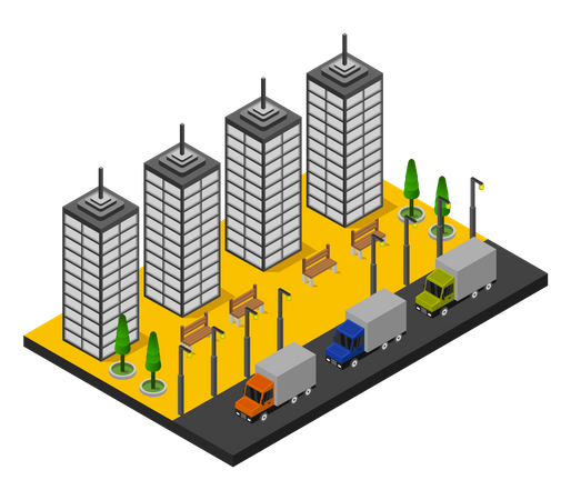 Business tower Illustration