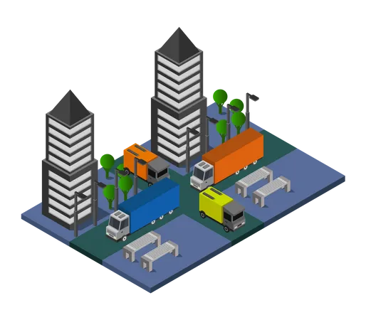 Business tower  Illustration
