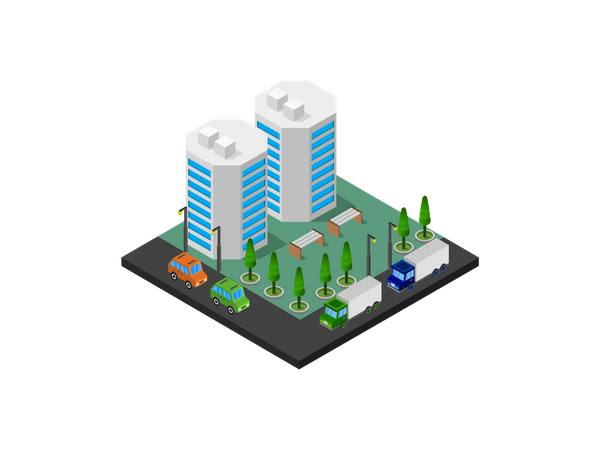 Business tower  Illustration